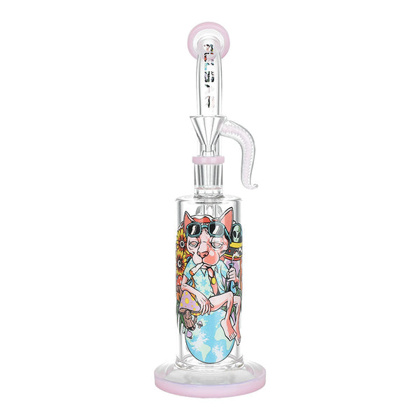 Pulsar Chill Cat Artist Series Rig-Style Water Pipe - 10.5"" / 14mm F