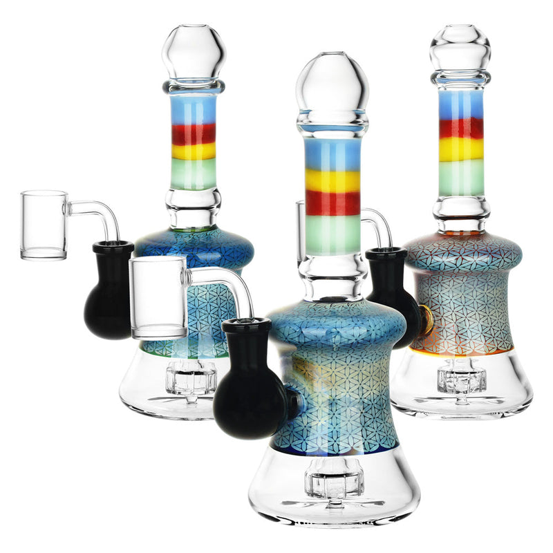 Far-Out Flower of Life Dab Rig - 8.5"" / 14mm F / Colors Vary