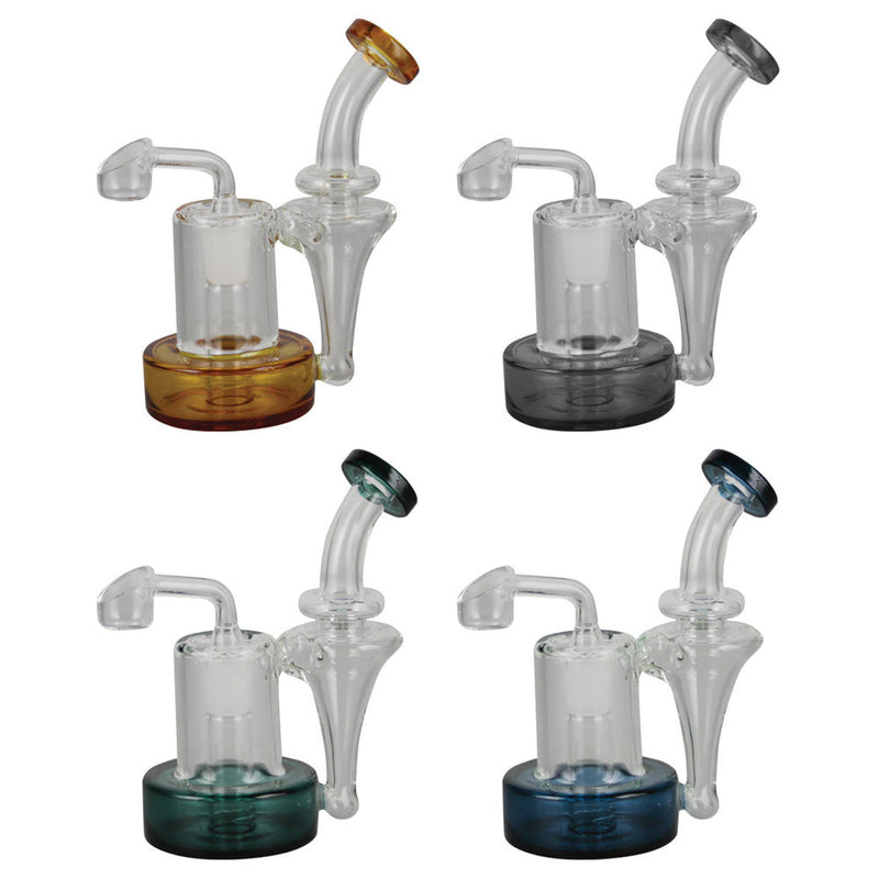 Small Recycler Oil Rig - 5.5"" / 14mm F / Colors Vary
