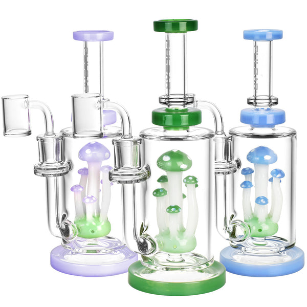 Pulsar Mushroom Cluster Dab Rig -9""/14mm F/Colors Vary