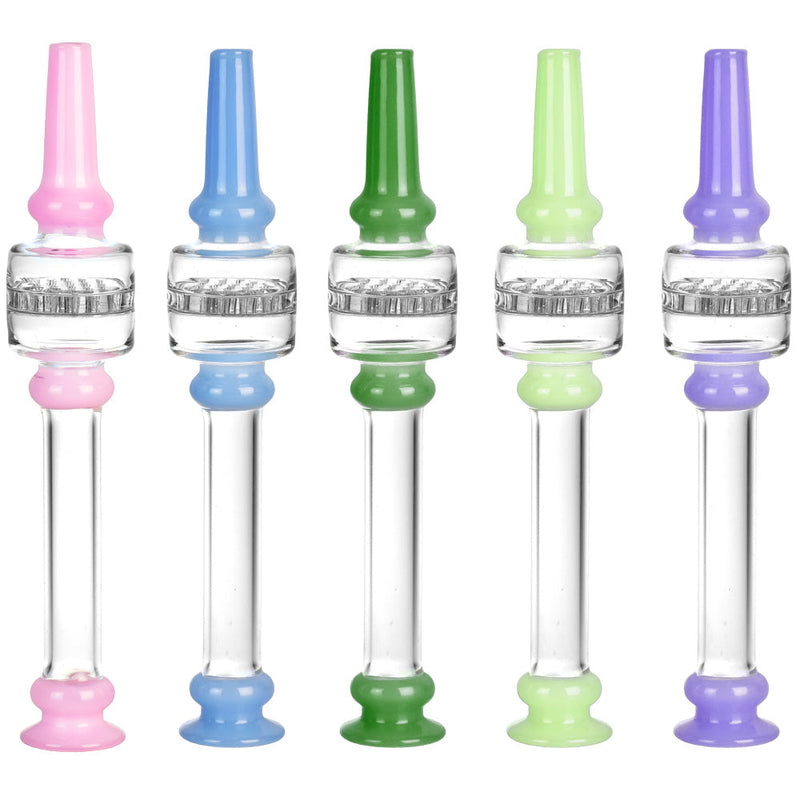 Honeycomb Dab Straw w/ Color Accents - 5.5""/Colors Vary