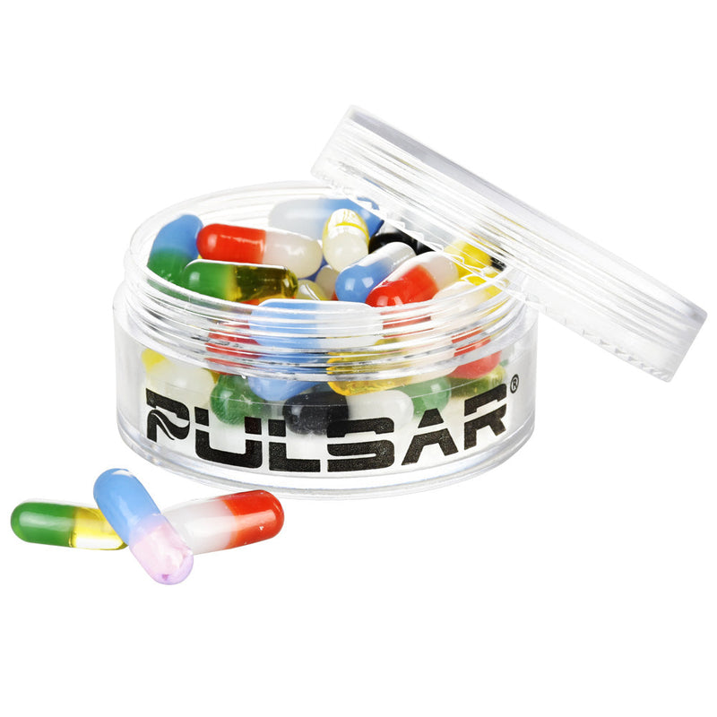 50PC JAR - Pulsar Bicolor Glass Terp Pills - Assorted