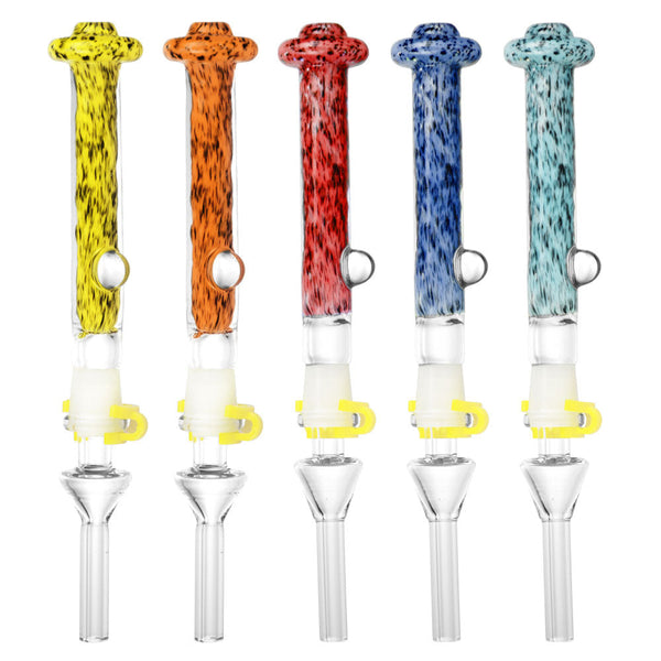 Beam Me Up Dab Straw with Quartz Tip - 7"" / Colors Vary