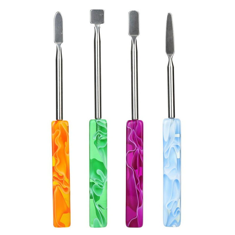Stainless Steel Dab Tool 4pc Set / Acrylic Handles