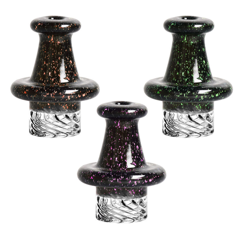 Pulsar Crushed Opal Dichro Helix Carb Cap - 30mm / Colors Vary