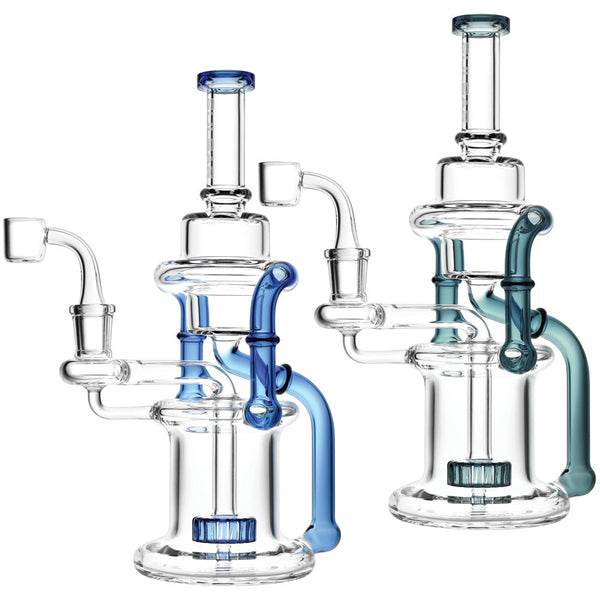 Pulsar Double Chamber Recycler Rig -10""/14mm F/Colors Vary