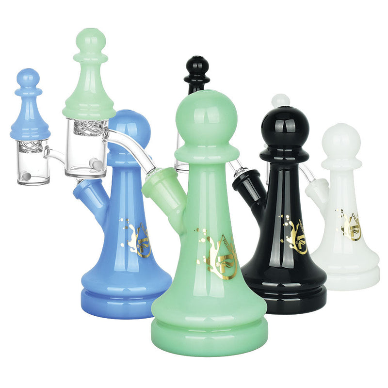 Pulsar Chess Pawn Dab Rig Set - 5.75""/14mm F / Colors Vary