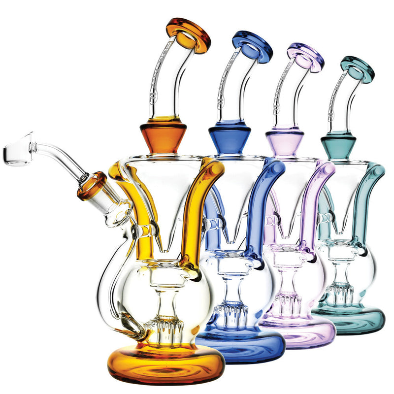 Pulsar Gravity Ball Rig Recycler - 9.5"" / 14mm F / Colors Vary
