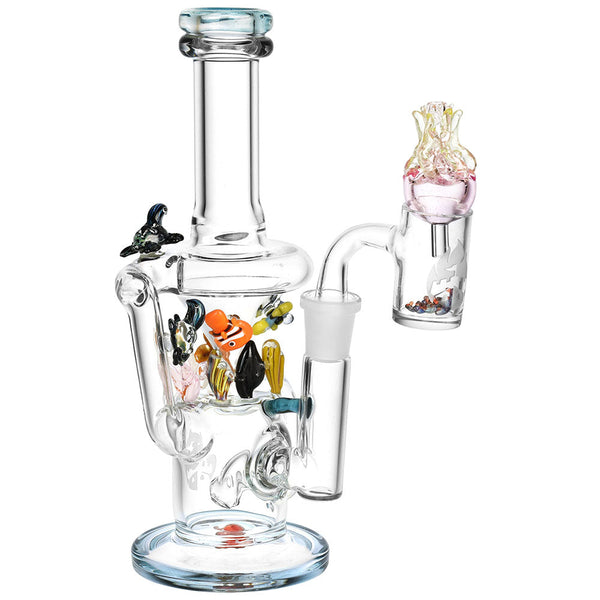 Empire Glassworks Mini Recycler Dab Rig - 8""/14mm F/Under the Sea