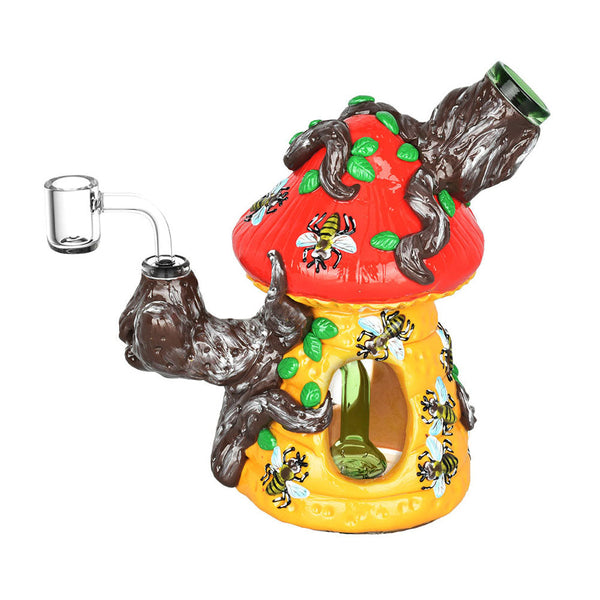 Symbiotic Beehive Dab Rig - 7.25"" / 14mm F / Colors Vary