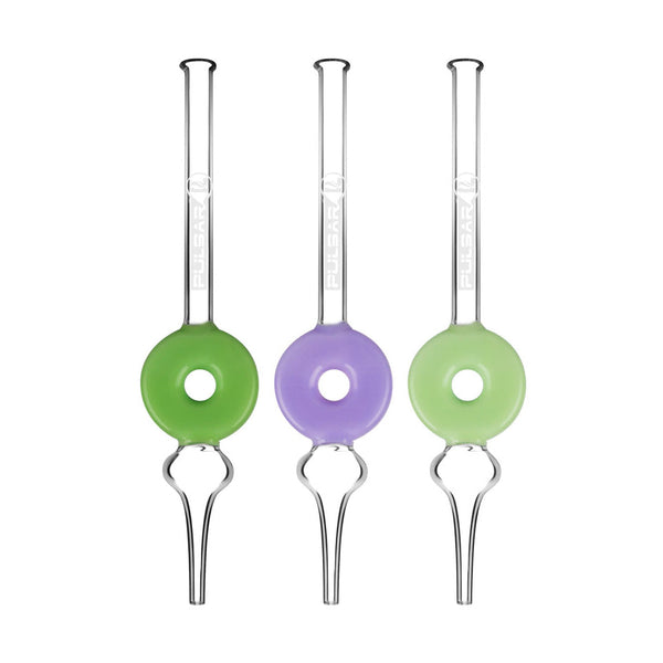 Pulsar Frosted Donut Dab Straw - 9"" / Colors Vary